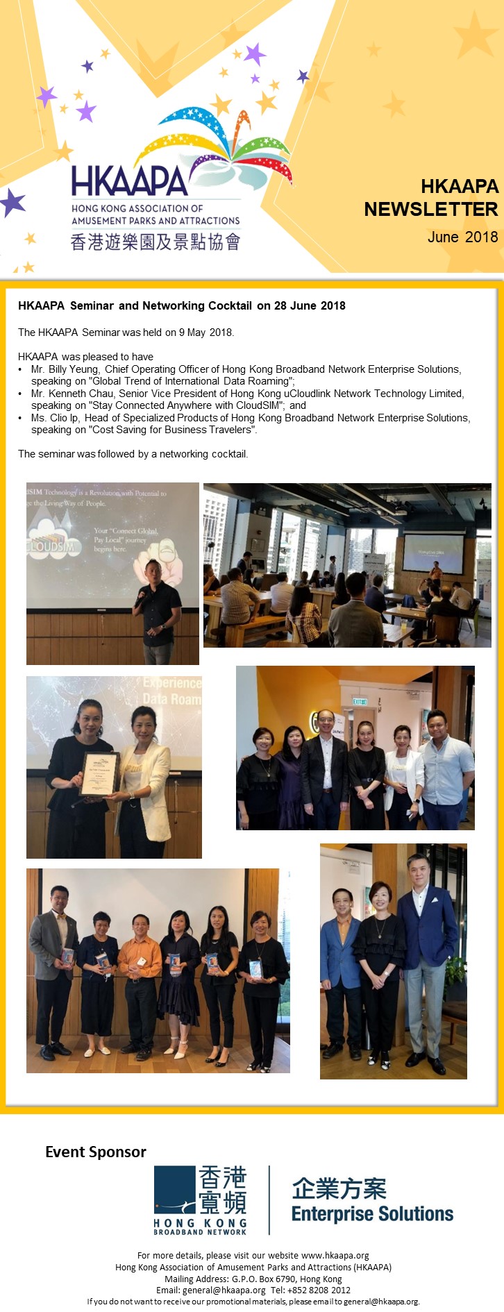 HKAAPA Newsletter 2018
